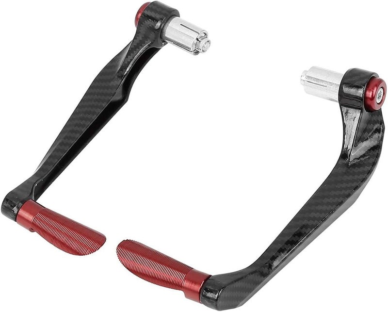 F FIERCE CYCLE 1 Pair 22mm Motorcycle Handlebar Protector Universal Motorcycle Brake Clutch Lever Guard Red - Image 1